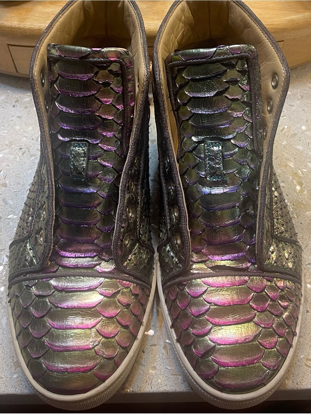 Christian Louboutin Python Skin Shoes 36.5 - Picture 5 of 7